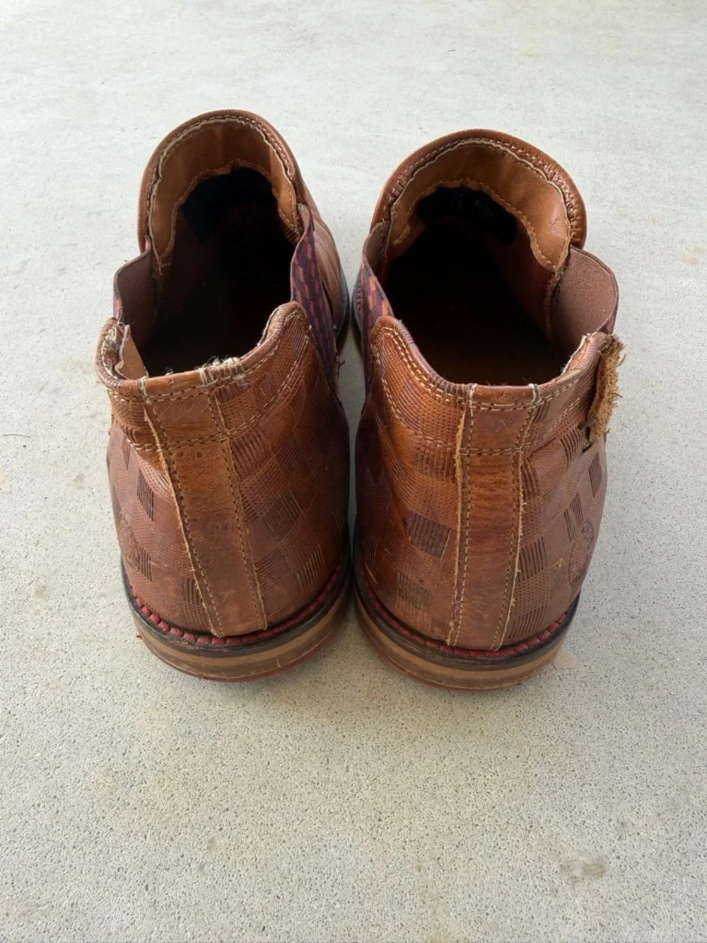 Bull Boxer Brown Leather Ankle Chelsea Boots Men’s Size 9